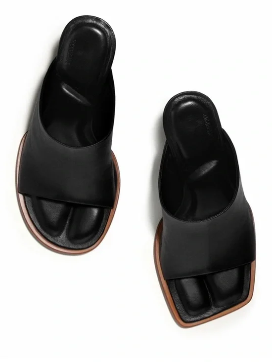 JACQUEMUS - 80mm Les Mules Ronde Leather Mules 37 Like New - Picture 2 of 16